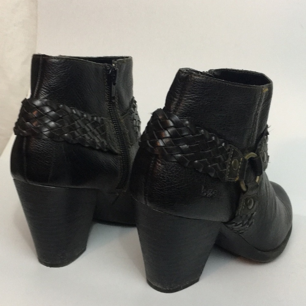 b.o.c. Black Leather Booties 7 - Picture 5 of 7